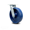Service Caster 8 Inch Solid Polyurethane Wheel Swivel Caster with Ball Bearing SCC-30CS820-SPUB